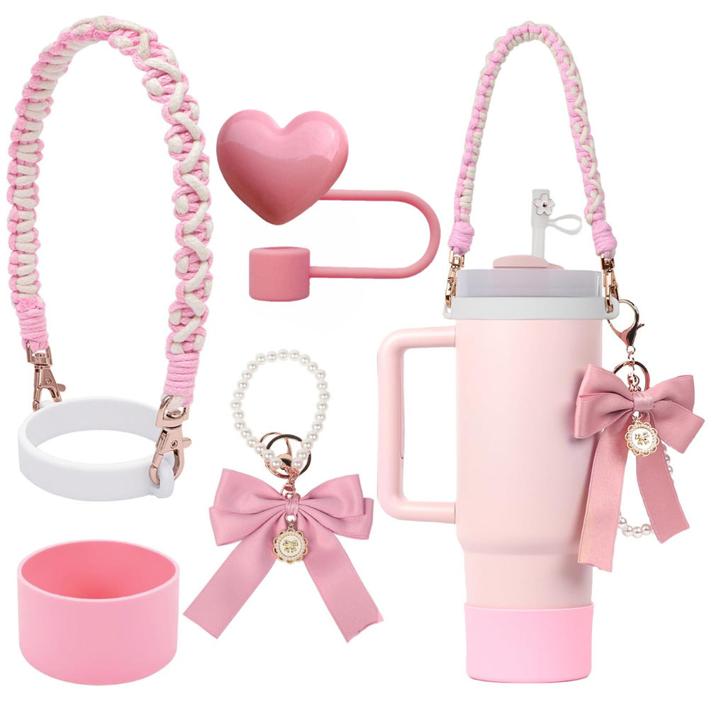 Wholesale  Small  Flower Straw Cap Bow Straw Tube Cap